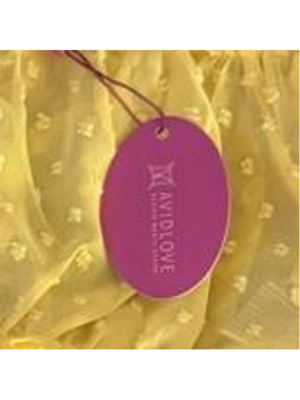 Yellow lingerie set with small white polka dots size s #lingerie #polkadots - Picture 2 of 2